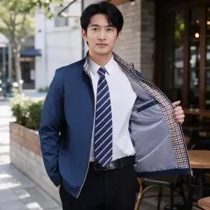 중년 남성 바람막이 점퍼 야구복 자켓 코트 봄 가을 아웃도어 등산 등산복