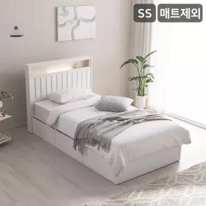 [삼익가구]히노 호텔식 편백나무 LED조명 빅수납 침대(매트제외-슈퍼싱글)