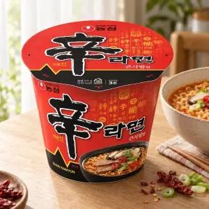 농심 신라면 큰사발 114g x 16개