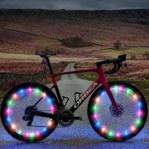 자전거휠라이트 와이어 LED 자전거바퀴불빛 안전등 컬러혼합