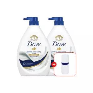 도브 바디워시 대용량 바디클렌져 너리싱 1000ml 2개 + 페이스타올 1037442