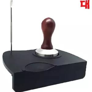 블랙템핑매트 1구 대 실리콘매트 템퍼수납 바리스타 라떼아트펜수납 카페용품 7E27B