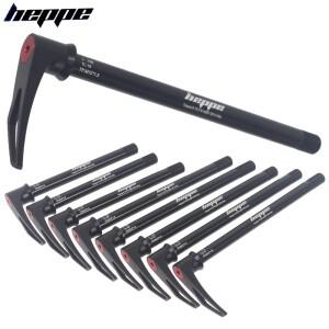HEPPE MTB 도로 자전거 스루 액슬 12x142 퀵 릴리스 12x100 프론트 포크 샤프트 꼬치 레버 포함