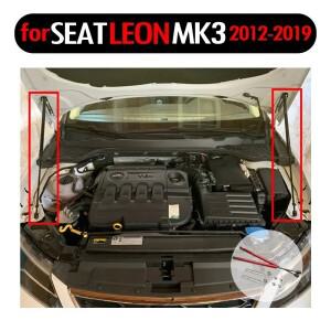 시트 레온 MK3 5F 용 보닛 후드 스트럿, 2012-2020 리프트 지지대, 전면 개조 가스 댐퍼 스프링 충격 드릴