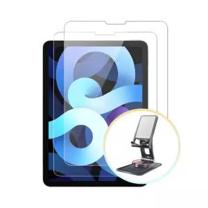아이패드 4세대 호환 강화유리 필름 2매+회전 거치대