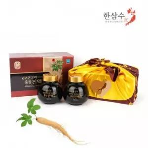 한삼수 6년근 고려홍삼 진액고 500g x 2병 선물용 보자기