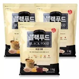 곡물명가 블랙푸드 미숫가루 1kg x3개