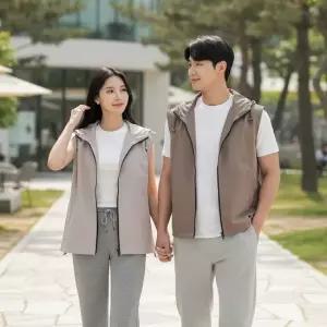 데일리룩 남녀 팔레가트 스트링 후드 조끼 베스트 SD-262014