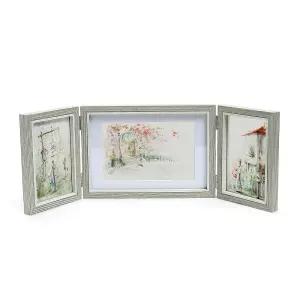 GPIC 3단 접이식 사진 갤러리 액자 경첩 포토 액자 멀티 프레임 3구 그림틀 사진틀