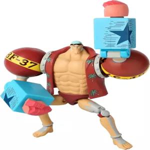BANDAI 원피스 피규어 프랭키 액션 액세서리 디스플레이 스탠드 포함 17cm 관절형 해적 장난감 선물용