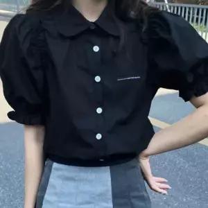 에쥬아 퍼프소매 반팔셔츠 데일리룩 꾸안꾸 상의 여름셔츠