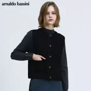 [아날도바시니(ARNALDO BASSINI)] 트위드 오픈형 베스트 (택가격 238000원)