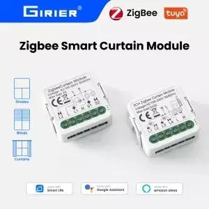 GIRIER 투야 스마트 Wi-Fi RF433 ZigBee 커튼 스위치 모듈 (전동 롤러 셔터 블라인드 모터용) 1/2채널 알