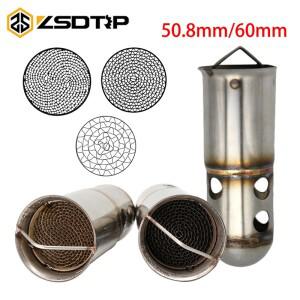 [호환품]ZSDTRP 범용 51mm DB 킬러 바이크 오토바이 배기 머플러 60mm 소음 제거기 오프로드 디트 핏 바이