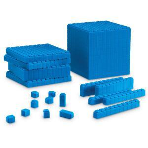 [EDU 6356] 연결 수모형 기초 세트 Interlocking Plastic Base Ten Starter Set (141조각)