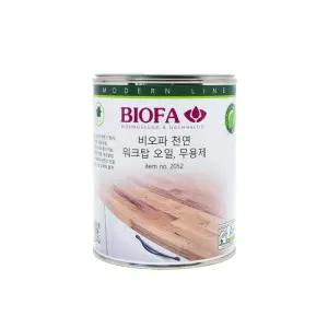 비오파 2052 워크탑 오일 무용제 주방 가구 목재 유지 보호용 375ml  750ml 