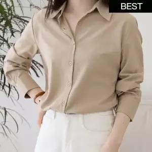 링클프리 여성 셔츠 블라우스 구김없는 면접 남방 14color