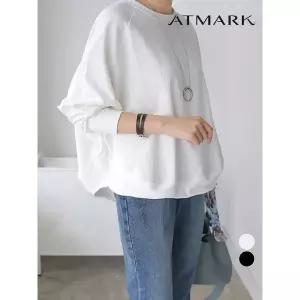 ATMARK (77까지)소프트래글런루즈맨투맨_AA56TS007G