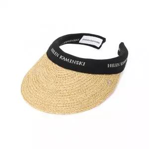 [헬렌카민스키] 비앙카 8 여성 바이저 HAT52204 NATURAL BLACK LOGO