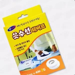 바느질 없이 옷수선 테이프 12mm x 40M 2개입 의류 바지기장 길이 기장줄임 바짓단
