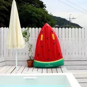인스타 사진템 아라칸 수박 파도타기 매트 튜브 워터파크 수영장물놀이