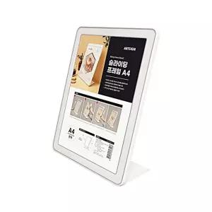 슬라이딩 흰색 7779 A4 쇼케이스 프레임 메뉴판 스탠딩 안내문