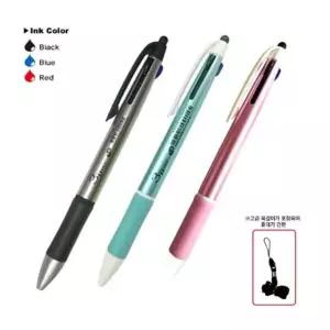 3던트 터치 3색 목걸이펜 색상랜덤 1.0mm