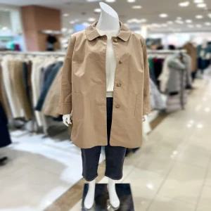 _노원점 소고 소매 체크 배색 트렌치 코트 TK1YA02