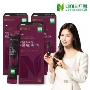 [T쇼페] 네이처드림 리얼 유기농 레드와인비니거 20g 14포 3박스/유기농식초/발효식초