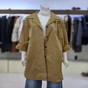 소고 트리아나 여성 체크 배색 트렌치 코트 TK1YA02