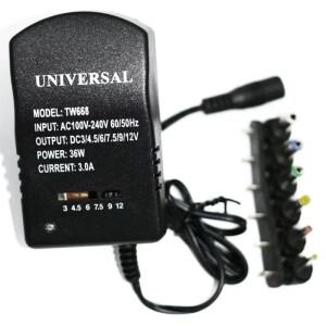 36W 조정 가능한 다기능 스위칭 전원 어댑터 DC 3-12V 3.0A LED 스트립 CCTV 라우터 프린터 홈 오피스 장치