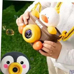 멜로디 카메라 자동 버블건 비눗방울 놀이 배터리포함