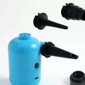 휴대용 USB 전동 에어펌프 바람 넣기 펌프 블루 미니 공기주입기 z-9D282