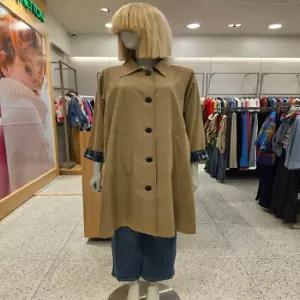체크 블록 트렌치코트 BACTA1641