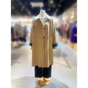 한정수량 [베네통] 체크블록 트랜치코트 (BACTA1641) 2838488