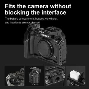 셀렌스 카메라 풀 케이지 (후지필름 X-T5용) 확장형 1/4 & 3/8 나사 구멍 알루미늄 합금 스태빌라이저 리