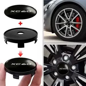 자동차휠캡 볼보 호환 호환용 4개 56mm 60mm 자동차 휠 센터 캡 허브캡 커버 S90 V50 XC90 V40 XC40 XC60 V