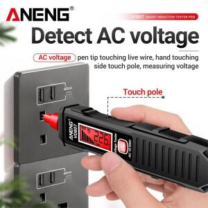 ANENG VD807 스마트 전기 펜 테스터 NCV 센서, 비접촉 와이어 감지기 도구, 한 단어 50Hz, AC 12-300V