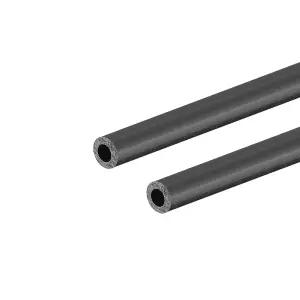 uxcell 탄소 섬유 원형 튜브 4 x 2 420mm 날개 풀트루전 튜빙 2개 RC 비행기 쿼드콥터용