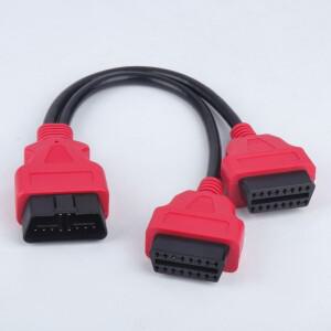 Obd2 1/2 어댑터 케이블 연장 obd 자동차 범용 16 핀 코어 분배기