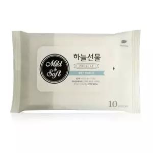 아기용물티슈 10매 두툼한물티슈 물티슈 청결티슈 휴대용물티슈