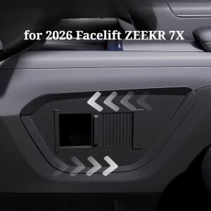 2026년형 ZEEKR 7X용 센터 콘솔 아래 클립형 프라이버시 파티션 서랍형 차량 수납 정리함
