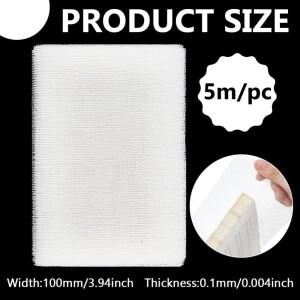 5m x 10cm 면 거즈 직사각형 책 커버 원단 제본, 스크랩북 앨범 DIY용)