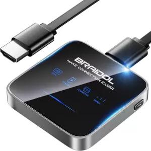 BRAIDOL 2027 무선 HDMI 디스플레이 동글 어댑터 스마트폰 노트북부터 HDTV/프로젝터/모니터까지 미디어