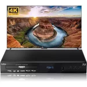 DpBlue 4K 3D UHD Blu-ray 플레이어 for TV 프로젝터 HDR10 돌비 비전 Atmos 지원 지역 A DVDs TWIN HDMI