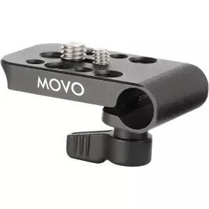 Movo CAB1000 15mm 모듈러 로드 클램프 어댑터 - 1/4 및 3/8 수/암 나사가 있는 카메라 모니터 녹음기를