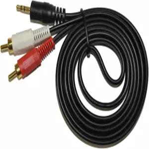 HQRP 스테레오 RCA to 3.5mm 오디오 케이블 Vizio S3820w-C0 S5430W-C2 SB2920-C6 호환 사운드 바 미니