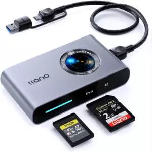 llano CFexpress Type A/SD 4.0 카드 리더기 USB 3.1 Gen 2 (10Gbps) 2-in-1