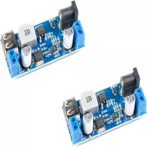 JESSINIE 2Pcs XY-3606 DC-DC 벅 파워 컨버터 9V-36V를 5V로 변환하는 스텝다운 전압 LM2596S USB 출력