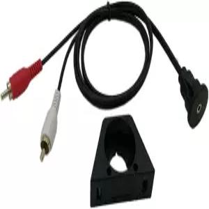 z디씨씨게이타임 3 피트 3.5MM AUX RCA 패널 마운트 케이블 듀얼 수컷 to 암컷 연장 플러시 Dash
